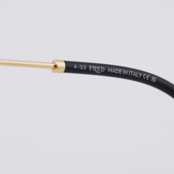 Fred FG50007U 030 Eyeglasses Gold 56mm Rectangle Frame - Picture 8 of 9